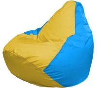 Кресло-мешок Flagman Груша Макси Г2.1-263 голубой/желтый