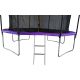 Батут GoUP Elite 12FT с сеткой и лестницей, фиолетовый