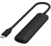 Док-станция Satechi 4-in-1 USB-C Slim Multiport Adapter 4K ST-P4SK черный