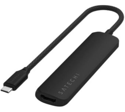 Док-станция Satechi 4-in-1 USB-C Slim Multiport Adapter 4K ST-P4SK черный