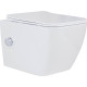Унитаз подвесной Roxen Cube bidet в комплекте с инсталляцией StounFix Dual Fresh 6 в 1 968094 кнопка: золото глянцевое