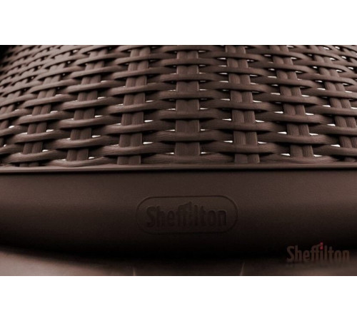 Стул Sheffilton SHT-S68 коричневый/черный муар