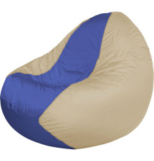Кресло-мешок Flagman Classic К2.1-84 бежевый/синий