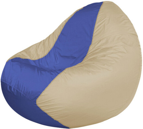 Кресло-мешок Flagman Classic К2.1-84 бежевый/синий