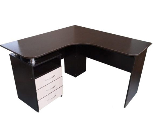 Стол Компас мебель КС-003-23 венге темный/дуб молочный