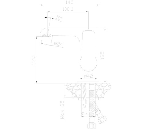 Смеситель Rossinka Silvermix W35-11