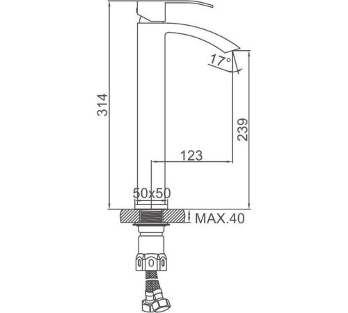 Смеситель Ledeme L71117D