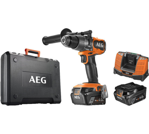 Ударная дрель-шуруповерт AEG Powertools BSB 18C3BL-402C 4935478938 с 2-мя АКБ 4 Ач, кейс
