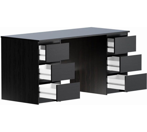 Стол Mio Tesoro Кастор 6 ящиков 151x65 2.03.06.040.5 дуб венге