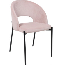 Стул AksHome Elsa розовый велюр Fjord 91/черный
