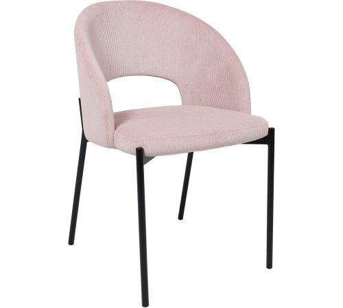 Стул AksHome Elsa розовый велюр Fjord 91/черный