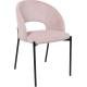 Стул AksHome Elsa розовый велюр Fjord 91/черный