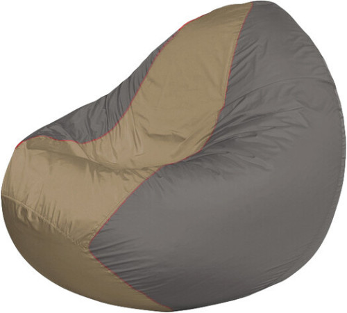 Кресло-мешок Flagman Classic К2.1-197 серый/бежевый темный