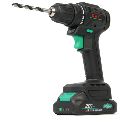 Дрель-шуруповерт DWT ABSP-20 DN-2 BMC с 2-мя АКБ, кейс