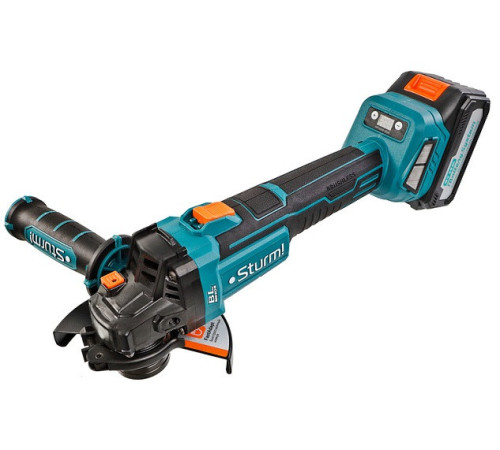 Угловая шлифмашина Sturm CAG18125BLE с 1-им АКБ, кейс