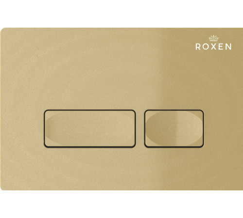 Унитаз приставной Roxen Antares в комплекте с инсталляцией Attach 5 в 1 967102 кнопка: брашированное золото