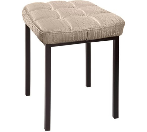 Табурет Древпром Пуф ДП3-08 черный матовый/Bengal бежевый