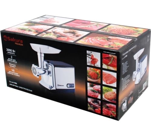 Мясорубка Sakura SA-6419BK Premium