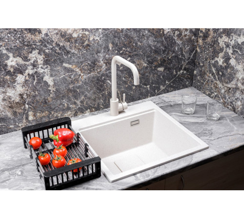 Кухонная мойка Marblan Comfort 50 бежевый, с сифоном