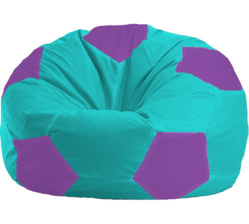 Кресло-мешок Flagman Мяч Стандарт М1.1-290 бирюзовый/сиреневый