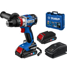 Ударная дрель-шуруповерт Зубр Профессионал DBS-201-22 с 2-мя АКБ, кейс