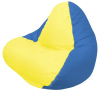 Кресло-мешок Flagman Relax Г4.1-038 синий/желтый