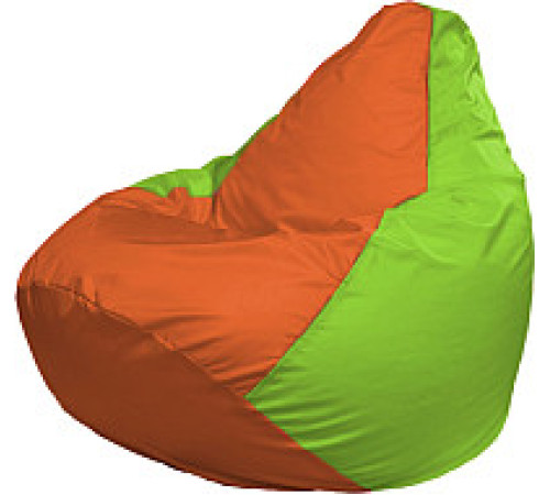 Кресло-мешок Flagman Груша Мега XXXL Г3.1-215 оранжевый/салатовый