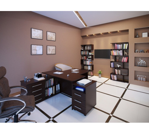 Компьютерный стол Сокол КСТ-109 правый дуб сонома/белый