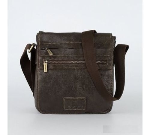 Сумка для ноутбука Poshete 253-01263-26-DBW коричневый
