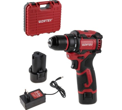 Дрель-шуруповерт Wortex BD 1213-1 Dli 2329019 с 2-мя АКБ, кейс