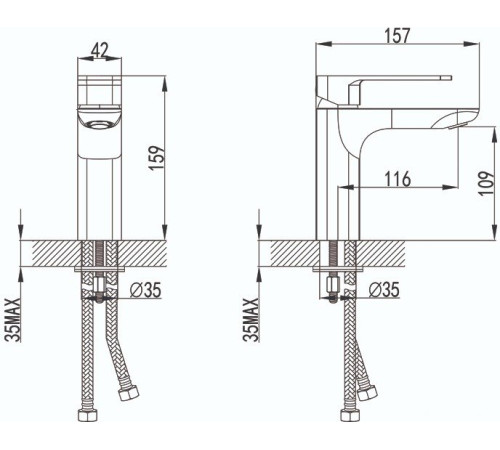 Смеситель IDDIS Slide SLISB00i01 хром