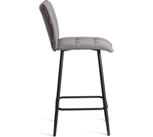 Стул TetChair Bari Полубарный велюр, серый