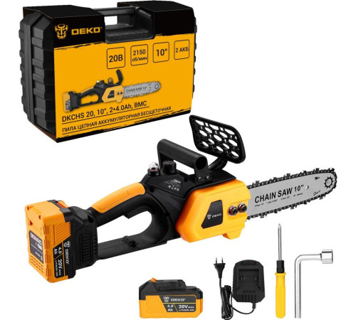 Аккумуляторная пила Deko DKCHS 20 081-2001 с 2-мя АКБ, кейс