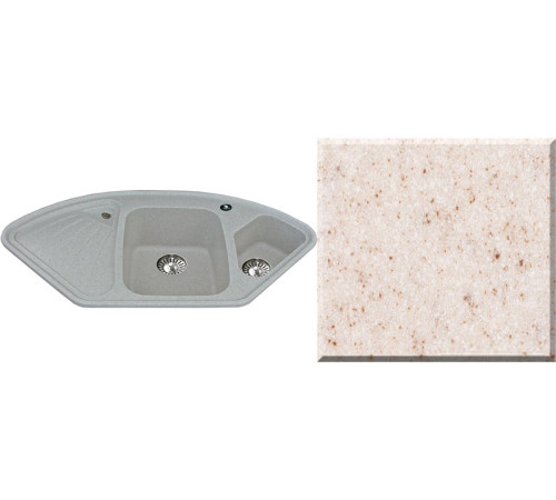 Кухонная мойка Ulgran U-501 бежевый