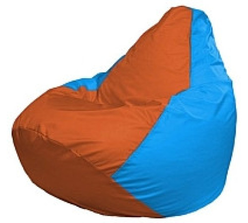 Кресло-мешок Flagman Груша Мини L Г0.1-220 оранжевый/голубой