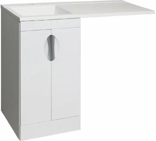 Умывальник Runo Гамма 105 лайт с правым крылом белый