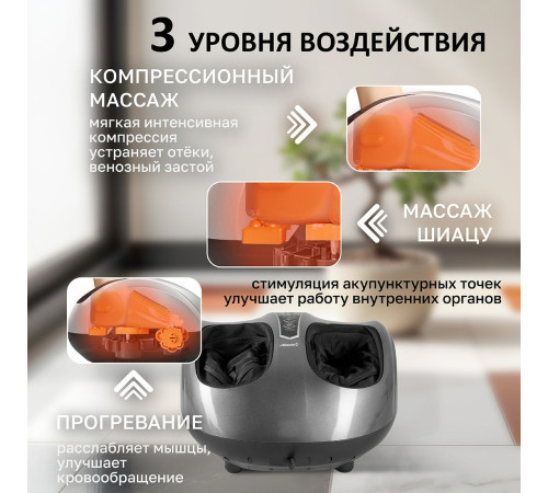 Массажер для ног Atlanta ATH-6366 серый