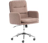 Офисное кресло TetChair Dover хром/букле/коричневый