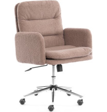 Офисное кресло TetChair Dover хром/букле/коричневый