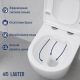 Унитаз подвесной Lauter Vortex 2110830 + GROHE Solido 38811KF0 с кнопкой прямоугольная, черный