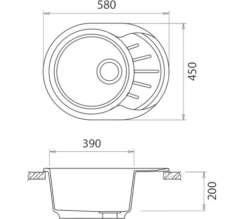 Кухонная мойка Gerhans A03 терракот