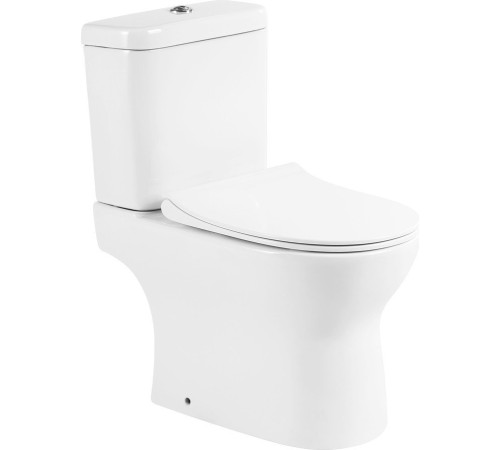 Унитаз напольный BelBagno BB130CPR/SC с сиденьем