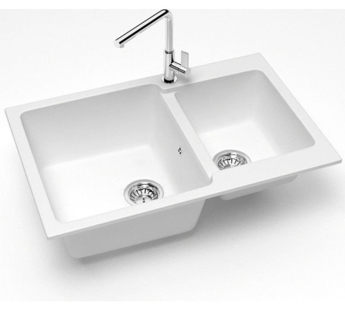 Кухонная мойка MARRBAXX Карельский камень модель 191/G31 белый