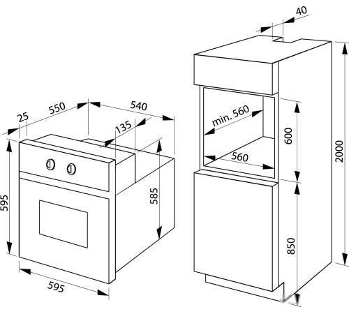 Электрический духовой шкаф Hansa BOES694610