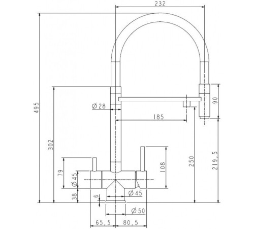 Смеситель ZorG Asgard Premium PVD gold