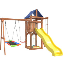 Игровой комплекс National Tree Company Качели лодочка и прямоугольное гнездо Лодка IgroWoods ДП-9