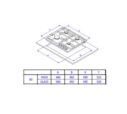 Варочная панель Weissgauff HGG 641 BEB