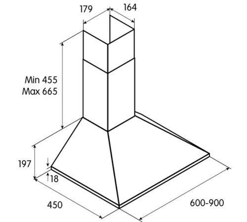 Кухонная вытяжка Jetair Gaia CR/A/60