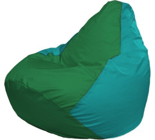 Кресло-мешок Flagman Груша Макси Г2.1-243 бирюзовый/зеленый