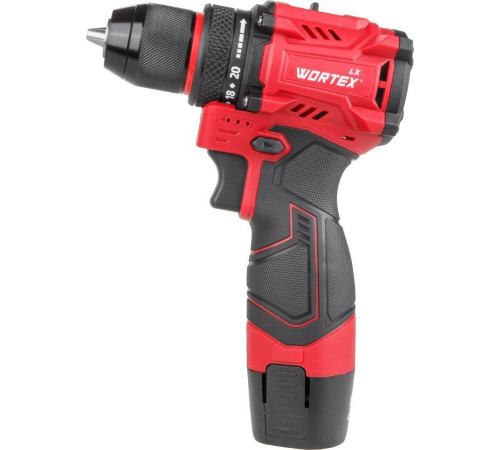 Дрель-шуруповерт Wortex BD 1220 DLi 1333699 с 2-мя АКБ, кейс